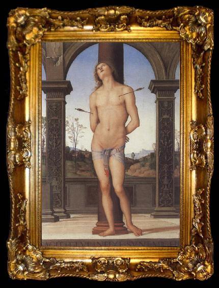 framed  Pietro Perugino St Sebastian, ta009-2